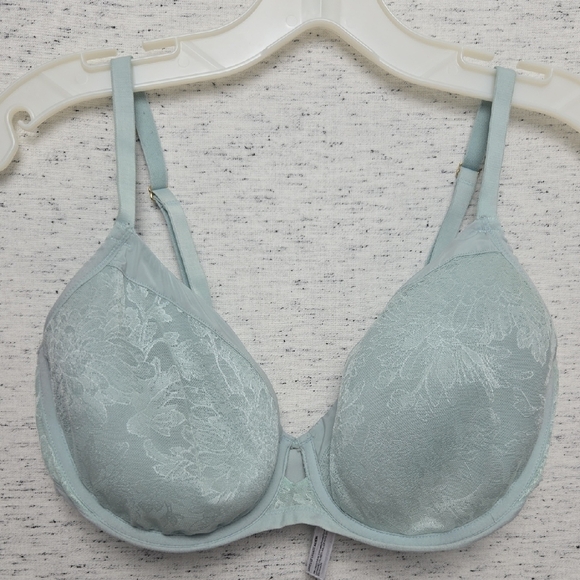 Soma Lightest Lift with Smooth Lace Bra Pale Teal Full Coverage - Picture 1 of 10